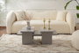 Nordure Sanctuary Mesa de Café Juego 2 Piezas Color Gris