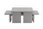 Nordure Sanctuary Mesa de Café Juego 2 Piezas Color Gris