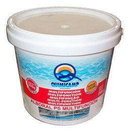 QUIMICAMP Cloro Multifunción sin Sulfato de Cobre en Tabletas 250g