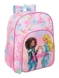 Mochila Escolar Barbie Painterly Rosa Azul cielo 32 x 38 x 12 cm