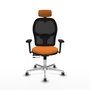 PIQUERAS Y CRESPO Silla de oficina Jorquera Naranja y Negro