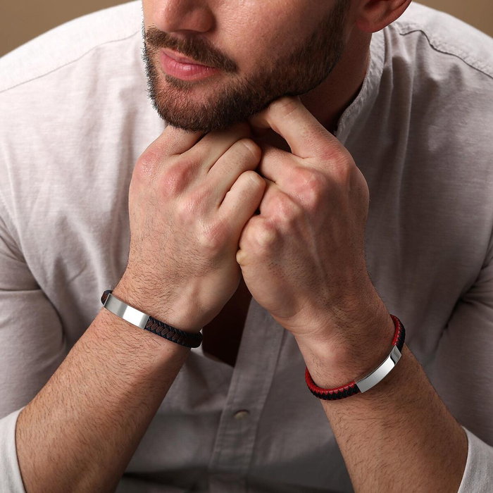 Pulsera Hombre Sector SZV111 Cuero 21 cm