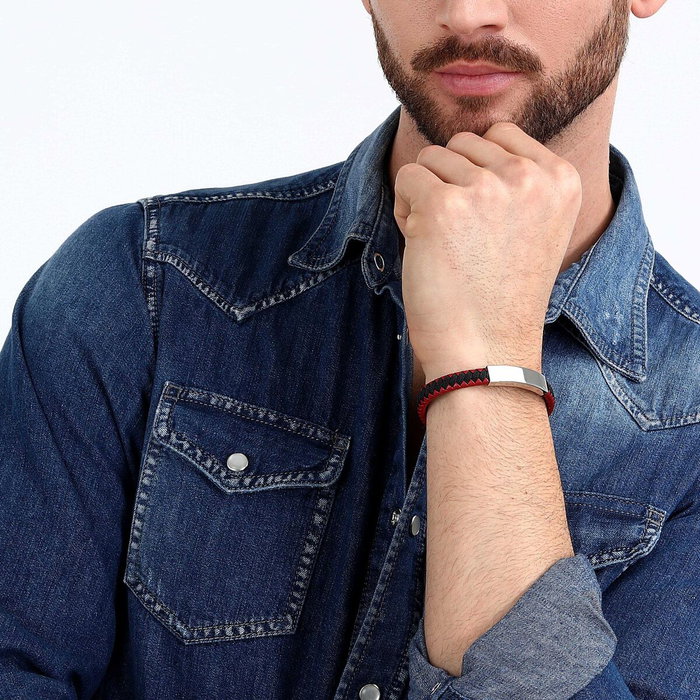 Pulsera Hombre Sector SZV111 Cuero 21 cm