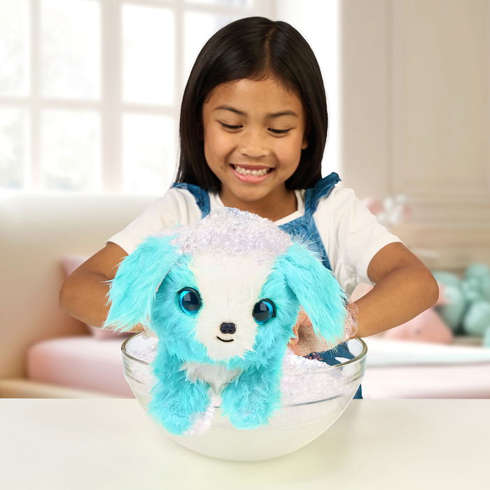 Moose Scruffa Luvs Azul 30327 Juguete de Peluche Interactivo para Rescatar y Revelar, +2 Años