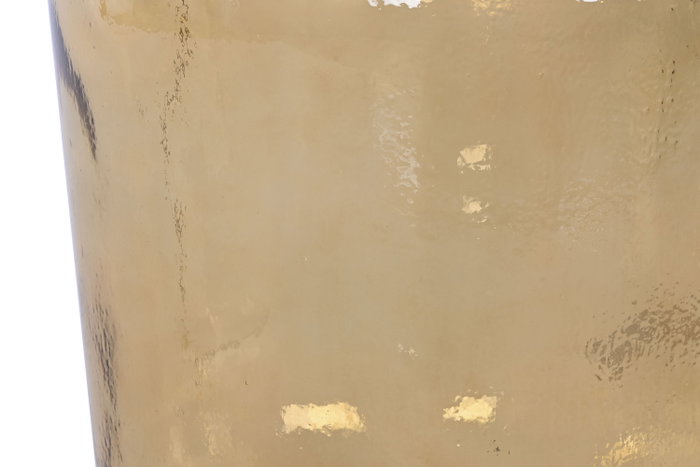 DKD Home Decor Jarrón de Cristal Reciclado Amarillo 34 L.