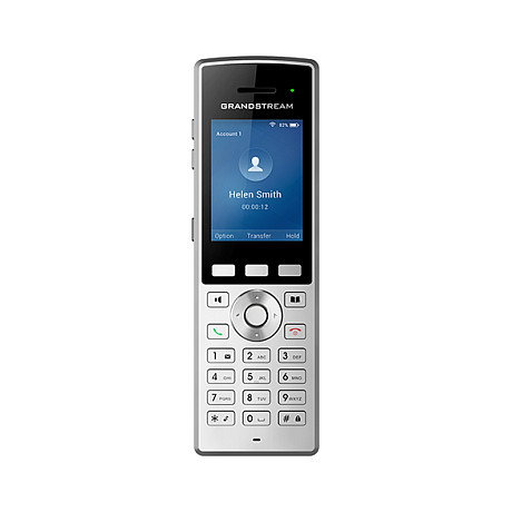 Grandstream WP822 Teléfono IP Inalámbrico WiFi Negro/Plata 2 Líneas 2.4" LCD