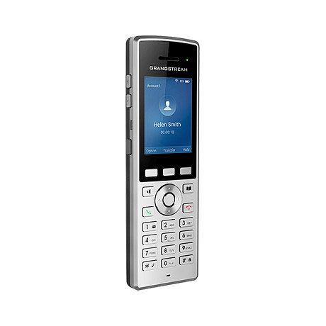 Grandstream WP822 Teléfono IP Inalámbrico WiFi Negro/Plata 2 Líneas 2.4" LCD