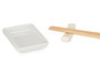 Kinvara Set Sushi Blanco 12 Piezas Porcelana y Bambú 27.5x20.5x2.5 cm (Set de 12)
