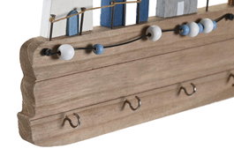 DKD Home Decor Perchero de Pared MDF Natural