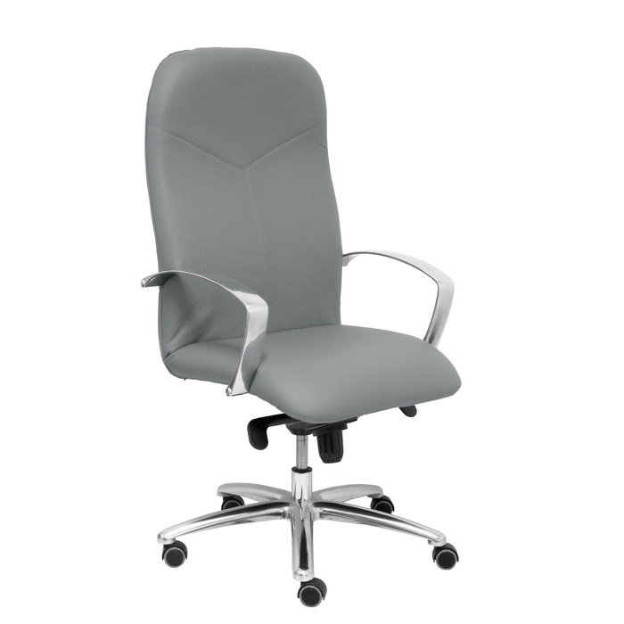 PIQUERAS Y CRESPO Sillón Caudete Gris con Mecanismo Basculante y Base de Aluminio PIQUERAS Y CRESPO Sillón Caudete Gris con Mecanismo Basculante y Base de Aluminio
