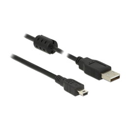 DeLOCK Cable USB 2.0 Tipo A a Mini-B 1 m Negro