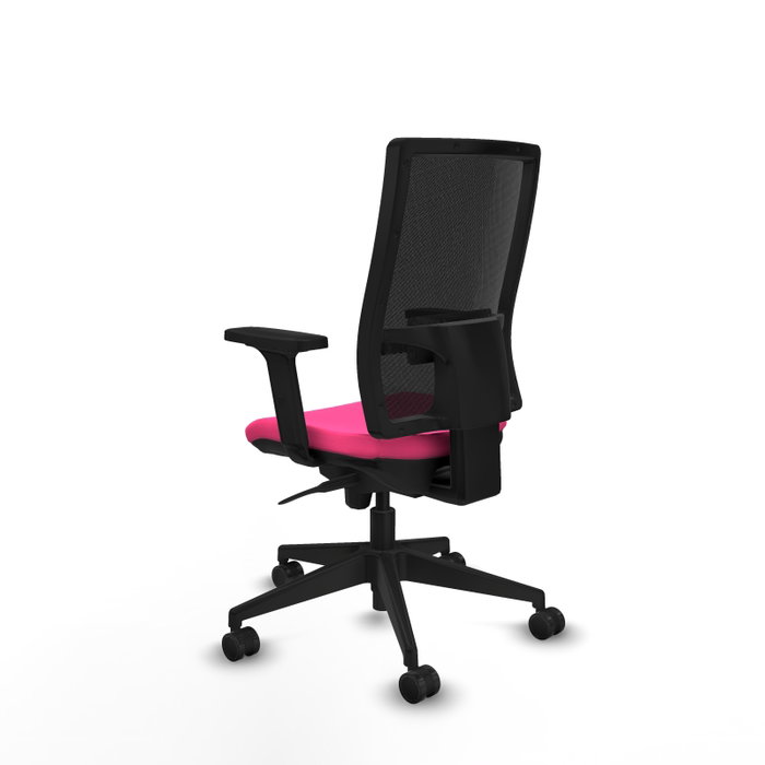 PIQUERAS Y CRESPO Silla de oficina Horna Rosa y Negro
