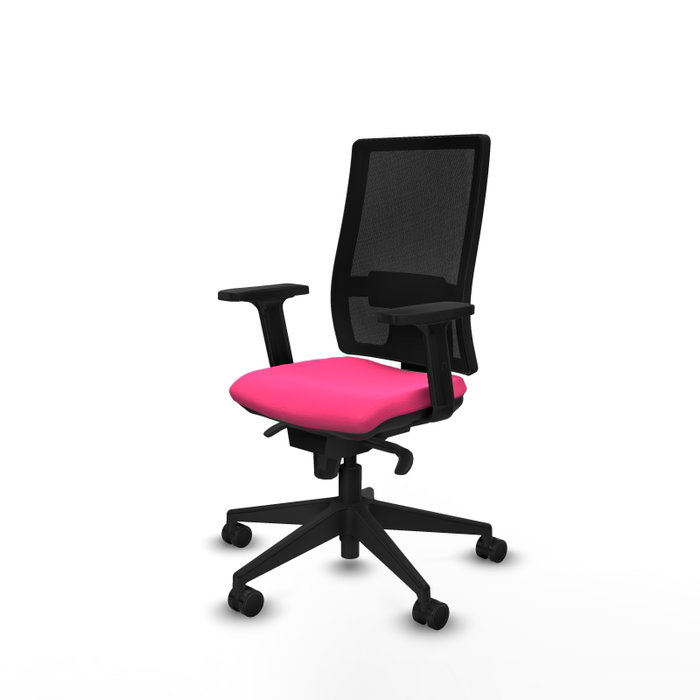 PIQUERAS Y CRESPO Silla de oficina Horna Rosa y Negro