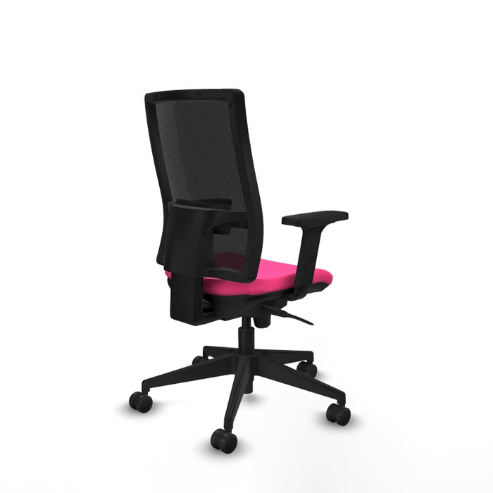 PIQUERAS Y CRESPO Silla de oficina Horna Rosa y Negro