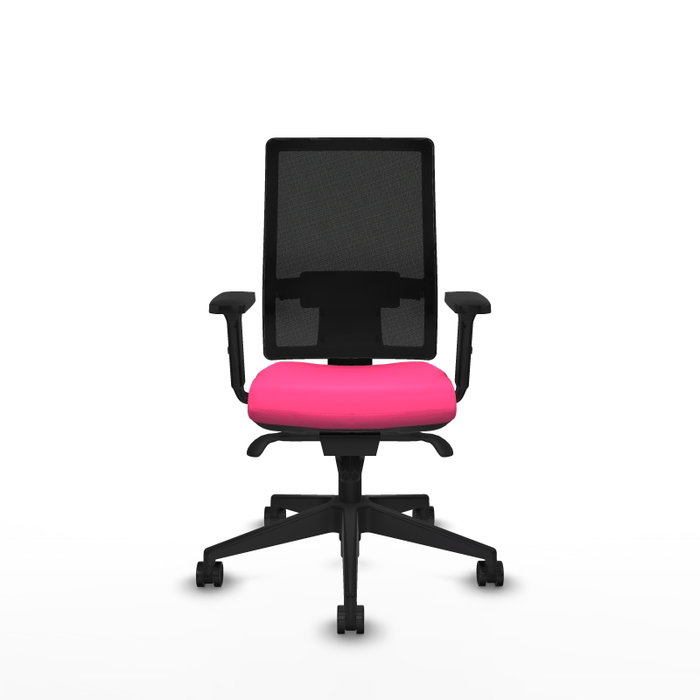 PIQUERAS Y CRESPO Silla de oficina Horna Rosa y Negro