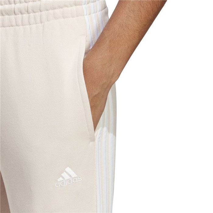 Pantalón Largo Deportivo Adidas Essentials 3S Beige Mujer