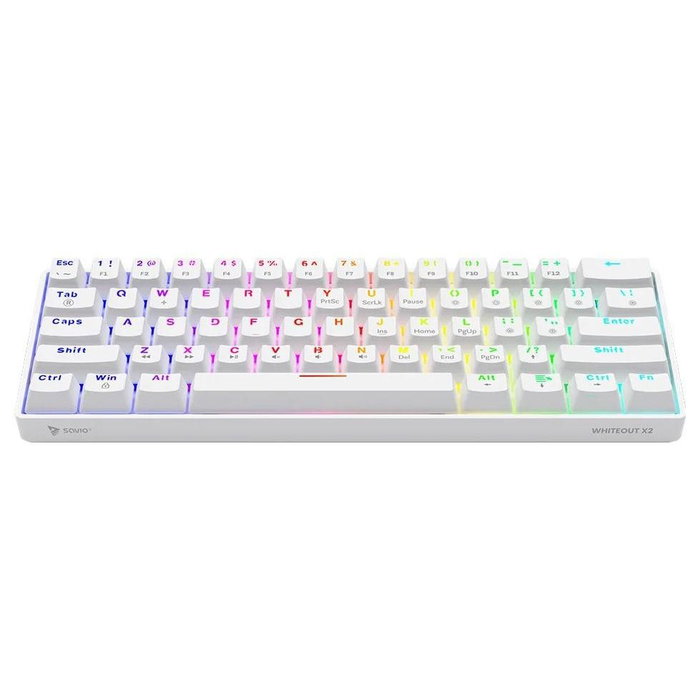 Savio Whiteout X2 Teclado Gaming Mecánico Outemu Brown Blanco