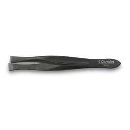 Tres Claveles Pinza de Depilar Ancha Negra 8 cm