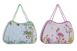 DKD Home Decor Diario Kids Cameleon Azul Rosa 4 x 18 x 27.5 cm Pack 6 Unidades
