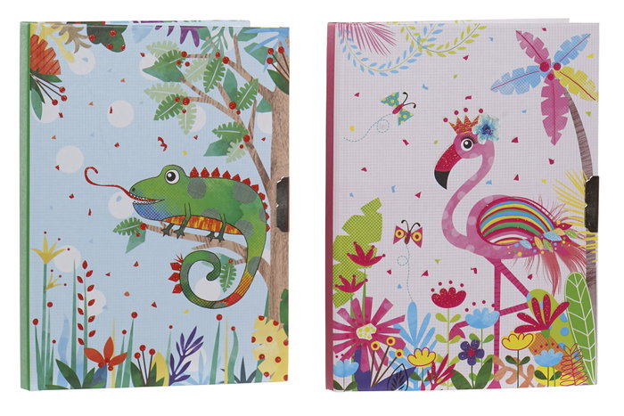 DKD Home Decor Diario Kids Cameleon Azul Rosa 4 x 18 x 27.5 cm Pack 6 Unidades DKD Home Decor Diario Kids Cameleon Azul Rosa 4 x 18 x 27.5 cm Pack 6 Unidades