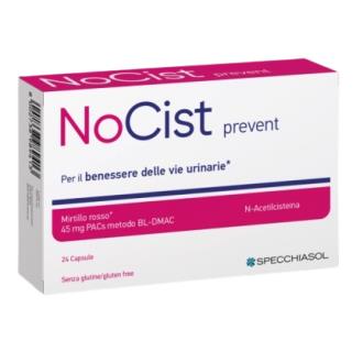Specchiasol Prevent Nocist 24 Cápsulas | Complemento para la Salud de las Vías Urinarias con Arándano Rojo, Abedul y N-Acetilcisteína