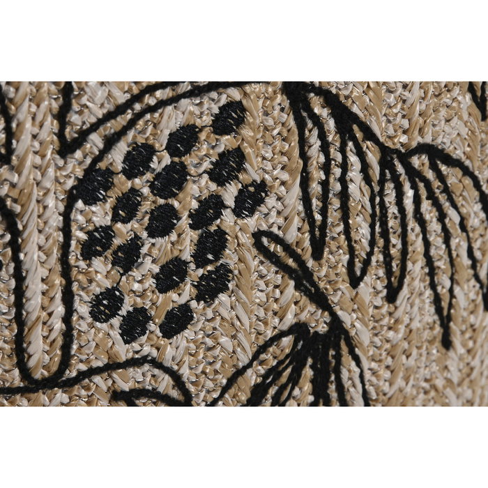 DKD Home Decor Cojín de Poliéster Bordado Natural 42x15x42 cm