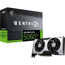 MSI Tarjeta Gráfica GeForce RTX 5060 Ti VENTUS 2X PLUS 8GB GDDR7 PCIe 5.0