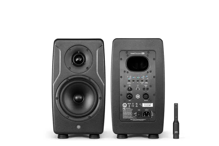 IKMULTIMED iLoud Precision 6 MKII Monitor de Estudio Negro, 150W RMS, Respuesta 45 Hz - 30 kHz, Woofer 6.5", Tweeter 1.5", Corrección ARC