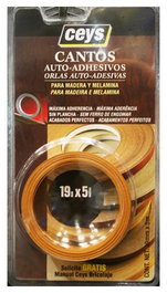 CEYS Canto Autoadhesivo 5 Metros x 19 mm Sapeli