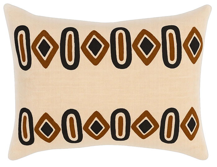 DKD Home Decor Cojín de Algodón Bordado Multicolor 60x40x15 cm DKD Home Decor Cojín de Algodón Bordado Multicolor 60x40x15 cm