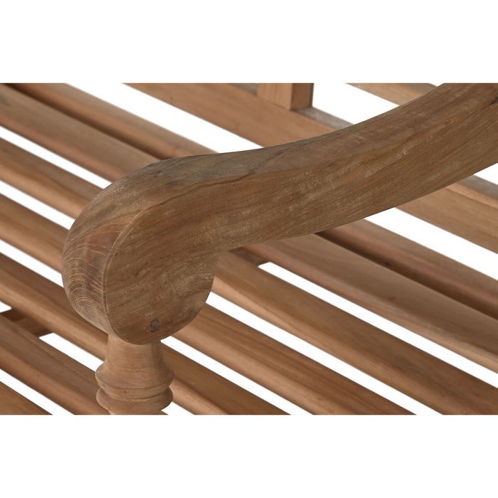 DKD Home Decor Banco de Teca Tallado Natural DKD Home Decor Banco de Teca Tallado Natural