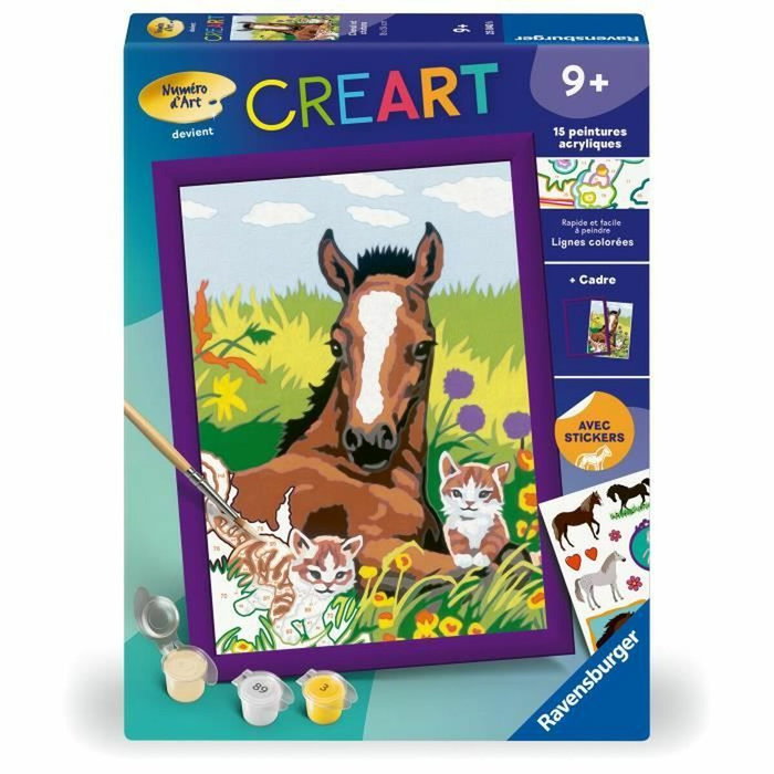Ravensburger CreArt Kids - Caballo y gatitos (18 x 24 cm) Ravensburger CreArt Kids - Caballo y gatitos (18 x 24 cm)