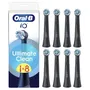 Oral-B ORA8700216778497 Recambios de cabezales de cepillo iO Ultimate Clean - Paquete de 8 - Negro
