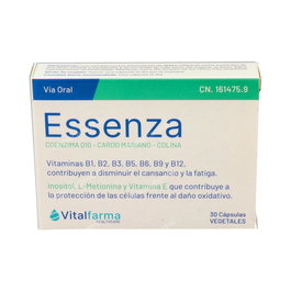 Vitalfarma Essenza 30Cap. Complemento Alimenticio con Alcachofa, Cardo Mariano, Té Verde, Vitaminas y Minerales para el Metabolismo Energético