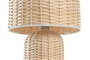 DKD Home Decor Lámpara de Sobremesa de Ratán Beige 25x25x41 cm