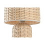 DKD Home Decor Lámpara de Sobremesa de Ratán Beige 25x25x41 cm
