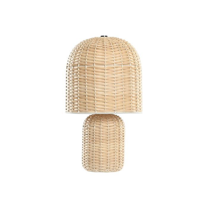 DKD Home Decor Lámpara de Sobremesa de Ratán Beige 25x25x41 cm DKD Home Decor Lámpara de Sobremesa de Ratán Beige 25x25x41 cm