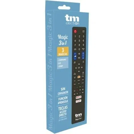 Tm Electron TMURC503 Mando Universal 3 en 1 Compatible Samsung, LG, Sony TV