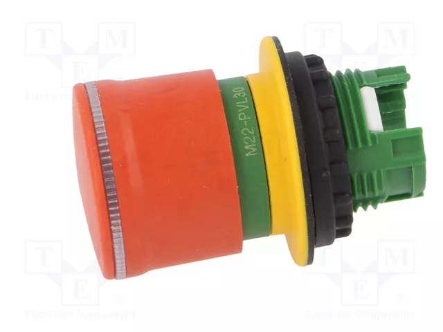 EATON ELECTRIC Interruptor de Emergencia M22-LED Rojo 22mm