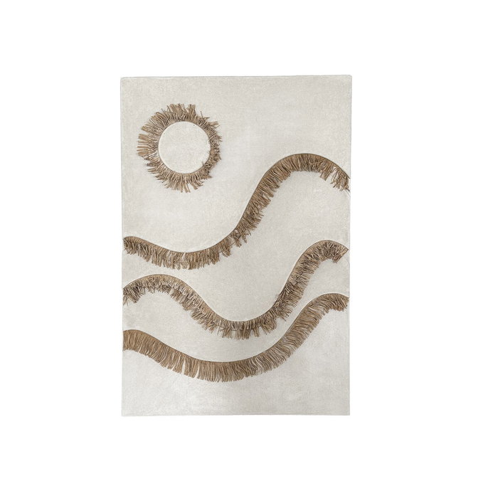 DKD Home Decor Decoración de Pared 3D Blanco MDF y Fibra 80x120 cm DKD Home Decor Decoración de Pared 3D Blanco MDF y Fibra 80x120 cm