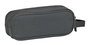 Safta Portatodo Doble Básico Gris 21x8x6cm