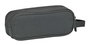 Safta Portatodo Doble Básico Gris 21x8x6cm