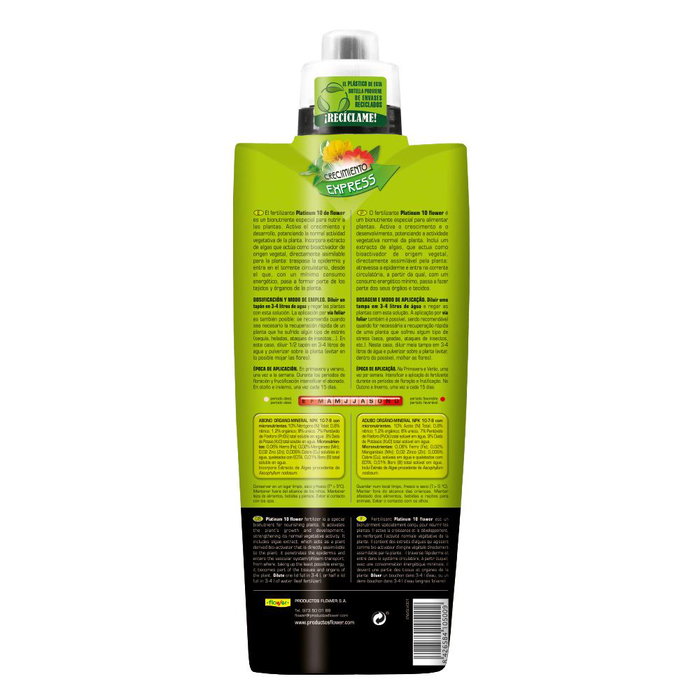 Flower Platinum 10 Abono Líquido 1L para Crecimiento y Desarrollo de Plantas Flower Platinum 10 Abono Líquido 1L para Crecimiento y Desarrollo de Plantas