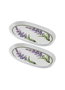 Hermia PRC0011 Juego de Platos de Cerámica Lila, 2 Piezas, 29 x 17 x 2 cm