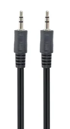 Gembird Cable de Audio CCA-404, 3.5mm Macho a 3.5mm Macho, 1.2 Metros, Negro, para Conectar Dispositivos de Audio Portátiles