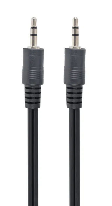 Gembird Cable de Audio CCA-404, 3.5mm Macho a 3.5mm Macho, 1.2 Metros, Negro, para Conectar Dispositivos de Audio Portátiles