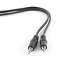 Gembird Cable de Audio CCA-404, 3.5mm Macho a 3.5mm Macho, 1.2 Metros, Negro, para Conectar Dispositivos de Audio Portátiles