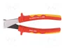 BM GROUP Alicates de corte lateral con aislamiento 200 mm