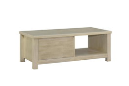 DKD Home Decor Mesa Centro Tropical Natural Madera Acacia 120 x 60 x 45 cm
