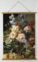 DKD Home Decor Lienzo Abeto Cuerda 75x2x100 Flores Surtido de 2 Unidades
